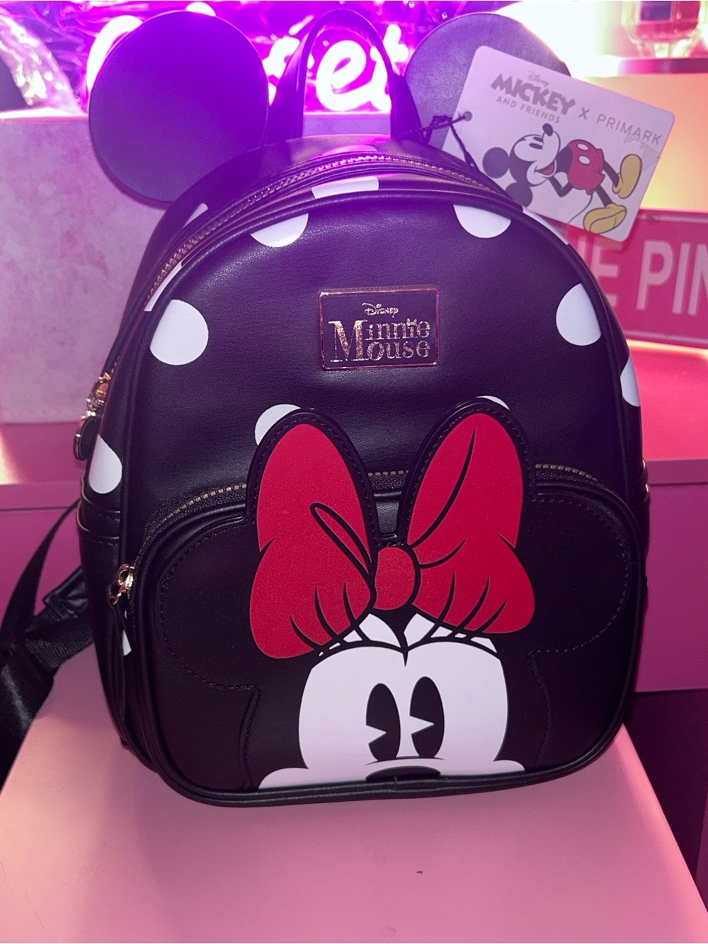 Disney’s Minnie Mouse 3D Ear & Bow Mini Backpack.